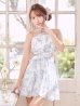 ネイビープリント　モデル：三上悠亜　身長：159cm　着用サイズ：Sサイズ