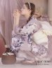 画像1: 【即日発送！】大人スウィートフラワー 牡丹柄 浴衣【浴衣３点セット 浴衣/帯/下駄】OBI-hira-100-ok-15-WxW/ HIMO-900-yn-8-Pearl/ HEKO-800-sb-4-P/ GETA-02-ok-5-P [YMT] (1)