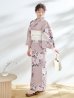 画像4: 【即日発送】【浴衣】大人スウィートフラワー 牡丹柄 浴衣【浴衣３点セット 浴衣/帯/下駄】[YMT]