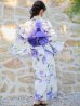 画像8: 【即日発送！】【浴衣】白地に水彩牡丹のクラシック浴衣 グラデーション帯 OBI-g-500-kj-9-NV / HIMO-900-yn-4-GYxGY / YA-953-kn-BL / YA-953-kn-NV / HEKO-800-sb-5-W / GETA-02-ok-3-LBL [YMT]