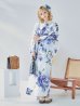 画像4: 【即日発送！】【浴衣】白地に水彩牡丹のクラシック浴衣 グラデーション帯 siwa-g09 / HIMO-900-yn-4-GYxGY / YA-940-kj-IV/ YA-940-kj-BL / HEKO-800-sb-5-W / GETA-02-ok-3-LBL L [YMT]