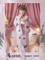 【浴衣セール】【浴衣】 くすみピンク地xニュアンスフラワー 牡丹柄 浴衣  OBI-siwa-200-kj-6-W / HIMO-900-yn-8-P / YA-1079-kj-5-W / Yobi-030-BakedP / GETA-02-ok-5-P [YMT]
