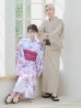 画像18: 大人スウィート/水彩フラワー 牡丹柄 浴衣 OBI-siwa-200-kj-7-RoseWI / HIMO-900-yn-8-PK / YA-68-kn-P / HEKO-800-sb-5-W / GETA-02-ok-5-P  [YMT]