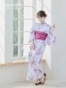 画像2: 大人スウィート/水彩フラワー 牡丹柄 浴衣 OBI-siwa-200-kj-7-RoseWI / HIMO-900-yn-8-PK / YA-68-kn-P / HEKO-800-sb-5-W / GETA-02-ok-5-P  [YMT] (2)
