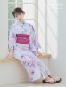 画像3: 大人スウィート/水彩フラワー 牡丹柄 浴衣 OBI-siwa-200-kj-7-RoseWI / HIMO-900-yn-8-PK / YA-68-kn-P / HEKO-800-sb-5-W / GETA-02-ok-5-P  [YMT]
