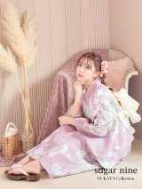 【浴衣セール】【浴衣】大胆な牡丹が咲き誇るピンク地浴衣 OBI-siwa-200-kj-13-OW / HIMO-900-yn-8-P / YA-950-kn-P / HEKO-800-sb-4-P / GETA-02-ok-5-P [YMT]