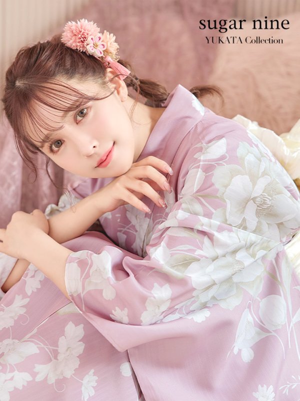 画像3: 【即日発送】【浴衣セール】【浴衣】大胆な牡丹が咲き誇るピンク地浴衣【浴衣３点セット 浴衣/帯/下駄】[YMT]