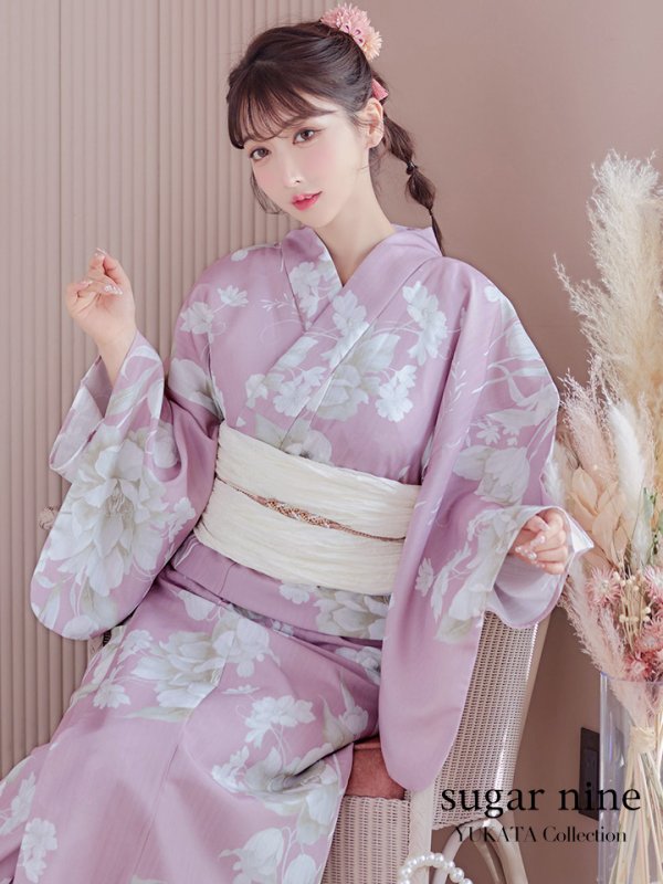 画像7: 【即日発送】【浴衣セール】【浴衣】大胆な牡丹が咲き誇るピンク地浴衣【浴衣３点セット 浴衣/帯/下駄】[YMT]