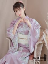 【浴衣セール】【浴衣】大胆な牡丹が咲き誇るピンク地浴衣 OBI-siwa-200-kj-13-OW / HIMO-900-yn-8-P / YA-950-kn-P / HEKO-800-sb-4-P / GETA-02-ok-5-P [YMT]