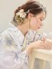 画像7: 【即日発送】イエローフラワーと木蓮浴衣【浴衣３点セット 浴衣/帯/下駄】[YMT]