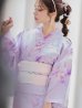 画像7: 【即日発送！】【浴衣】ストライプ地 /グラデーション木蓮浴衣 【浴衣３点セット 浴衣/帯/下駄】 OBI-g-500-kj-2-P / HIMO-900-yn-4-GYxGY / YA-1079-kj-5-W / HEKO-800-sb-5-W / GETA-02-ok-3-LBL  [YMT]