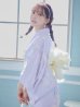 画像10: 【浴衣セール】【浴衣】ライラックの可憐な花浴衣（OBI-siwa-200-kj-13-OW / HIMO-900-yn-4-GYxGY / YA-1079-kj-3-W / HEKO-800-sb-5-W / GETA-02-ok-3-LBL） [YMT]