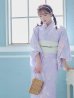 画像18: 【浴衣セール】【浴衣】ライラックの可憐な花浴衣（OBI-siwa-200-kj-13-OW / HIMO-900-yn-4-GYxGY / YA-1079-kj-3-W / HEKO-800-sb-5-W / GETA-02-ok-3-LBL） [YMT]