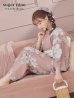 画像2: 大人スウィート/くすみピンク椿浴衣 OBI-siwa-200-kj-13-OW / HIMO-900-yn-8-PK / YA-954-kj-P / HEKO-800-sb-5-W / GETA-02-ok-5-P [YMT] (2)