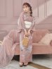 画像4: 大人スウィート/くすみピンク椿浴衣 OBI-siwa-200-kj-13-OW / HIMO-900-yn-8-PK / YA-954-kj-P / HEKO-800-sb-5-W / GETA-02-ok-5-P [YMT]