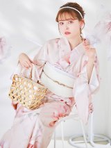 【即日発送】くすみピンクスウィート牡丹浴衣 OBI-siwa-200-kj-13-OW / HIMO-900-yn-8-P / HEKO-800-sb-5-W / YA-1079-kj-7-W / GETA-01-kj-7-P / [/YMT]