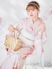 画像1: 【即日発送】くすみピンクスウィート牡丹浴衣 OBI-siwa-200-kj-13-OW / HIMO-900-yn-8-P / HEKO-800-sb-5-W / YA-1079-kj-7-W / GETA-01-kj-7-P / [/YMT] (1)