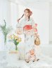 画像5: 【即日発送】アプリコットピンク牡丹浴衣 OBI-g-500-kj-4-OR / HIMO-902-kj-3-TRC / HEKO-800-sb-5-WH / YA-577-kj-P / GETA-01-kj-3-IV /  [YMT]