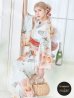画像1: 【即日発送】アプリコットピンク牡丹浴衣 OBI-g-500-kj-4-OR / HIMO-902-kj-3-TRC / HEKO-800-sb-5-WH / YA-577-kj-P / GETA-01-kj-3-IV/  [YMT] (1)