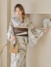 画像10: 【浴衣セール】ヘルシーリーフ柄ベージュ浴衣 OBI-hira-100-ok-2-BRxBE / HIMO-900-yn-7-MOC / HEKO-800-sb-3-BR / YA-1081-kj-P / YA-1081-kj-BR / GETA-01-kj-5-MOC/  [YMT]