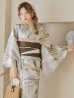 画像12: 【浴衣セール】ヘルシーリーフ柄ベージュ浴衣 OBI-hira-100-ok-2-BRxBE / HIMO-900-yn-7-MOC / HEKO-800-sb-3-BR / YA-1081-kj-P / YA-1081-kj-BR / GETA-01-kj-5-MOC/  [YMT]