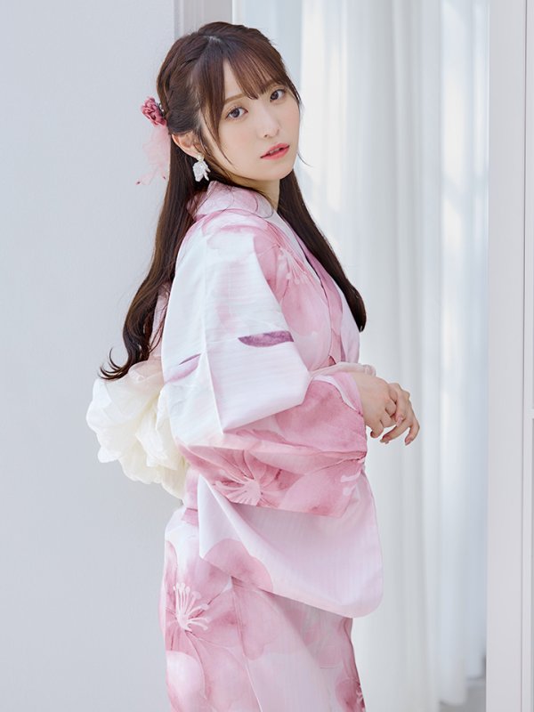 画像3: 【即日発送！】sweetチェリーブロッサム浴衣【浴衣３点セット 浴衣/帯/下駄】[YMT]