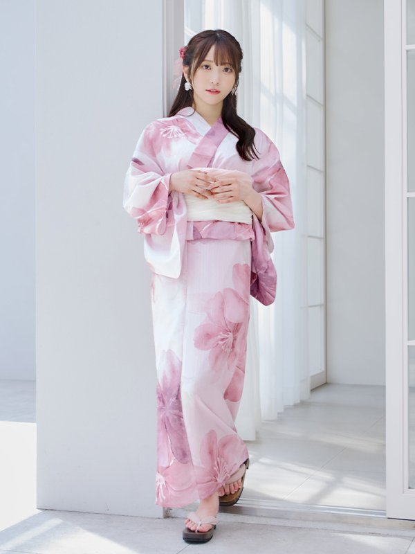 画像4: 【即日発送！】sweetチェリーブロッサム浴衣【浴衣３点セット 浴衣/帯/下駄】[YMT]