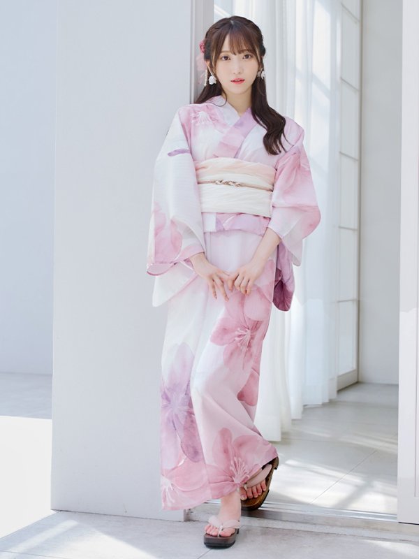 画像6: 【即日発送！】sweetチェリーブロッサム浴衣【浴衣３点セット 浴衣/帯/下駄】[YMT]