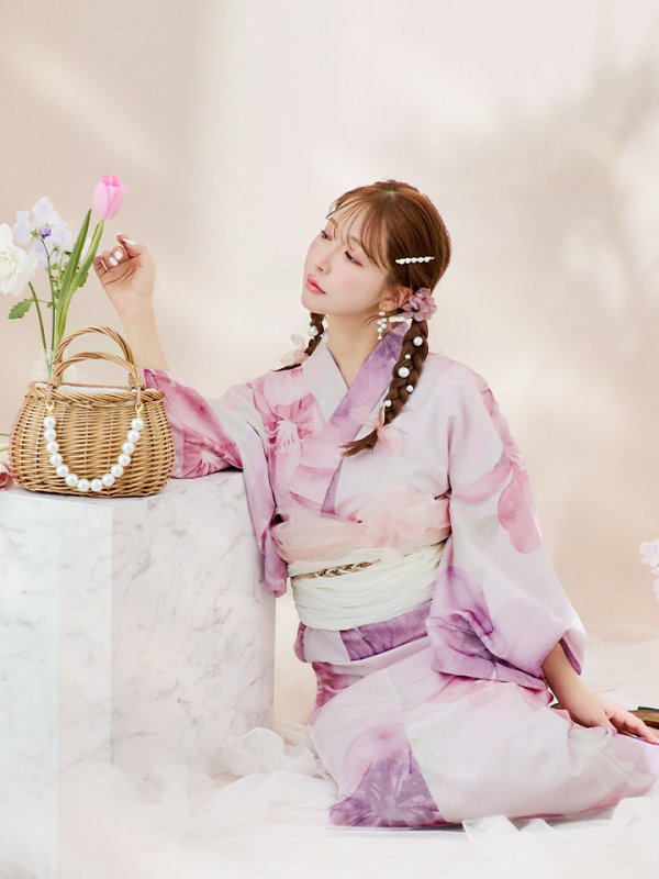 画像12: 【即日発送！】sweetチェリーブロッサム浴衣【浴衣３点セット 浴衣/帯/下駄】[YMT]