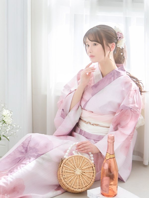 画像6: 【即日発送！】sweetチェリーブロッサム浴衣【浴衣３点セット 浴衣/帯/下駄】[YMT]