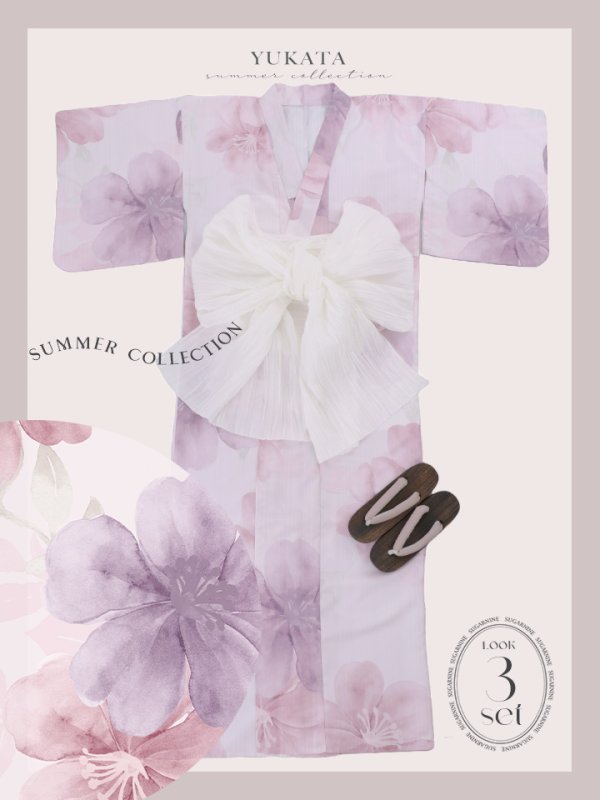 画像22: 【即日発送！】sweetチェリーブロッサム浴衣【浴衣３点セット 浴衣/帯/下駄】[YMT]