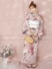 画像4: 【即日発送】アンティークフラワーピンク浴衣 OBI-siwa-200-kj-13-OW / HIMO-900-yn-8-P / HEKO-800-sb-5-WH / YA-74-kn-P / GETA-01-kj-7-P/  [YMT]