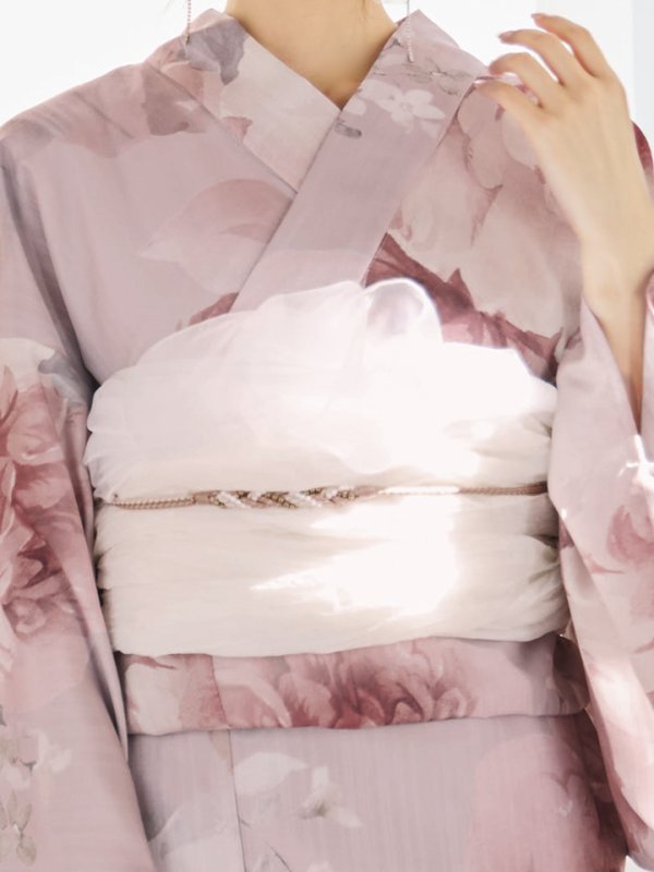 画像19: 【即日発送】アンティークフラワーピンク浴衣【浴衣３点セット 浴衣/帯/下駄】[YMT]