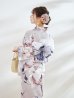 画像13: 【浴衣セール！】ロマンティックピオニー浴衣【浴衣３点セット 浴衣/帯/下駄】OBI-g-500-kj-8-GY / HIMO-900-yn-4-GYxGY / HEKO-800-sb-5-WH / GETA-01-kj-3-IV/ [YMT]