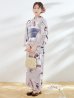 画像4: 【浴衣セール！】ロマンティックピオニー浴衣【浴衣３点セット 浴衣/帯/下駄】OBI-g-500-kj-8-GY / HIMO-900-yn-4-GYxGY / HEKO-800-sb-5-WH / GETA-01-kj-3-IV/ [YMT]