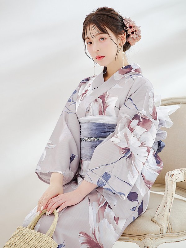 画像9: 【即日発送】【浴衣セール！】ロマンティックピオニー浴衣【浴衣３点セット 浴衣/帯/下駄】[YMT]