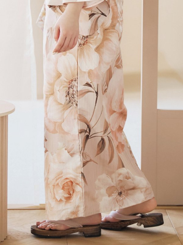 画像21: 【即日発送！】くすみピンクスウィート浴衣【浴衣３点セット 浴衣/帯/下駄】[YMT]