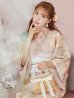 画像1: 【即日発送！】アンティークフラワーピンク浴衣 OBI-siwa-200-kj-13-OW / HIMO-900-yn-8-P / HEKO-800-sb-4-P / YA-982-kn-P / GETA-01-kj-7-P/  [YMT] (1)