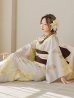 画像3: 【浴衣セール】【即日発送！】グレージュ×イエローフラワー浴衣 OBI-siwa-200-kj-9-BR / HIMO-900-yn-7-MOC / HEKO-800-sb-3-BR / YA-496-kj-W / GETA-01-kj-5-MOC /  [YMT]