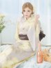 画像8: 【浴衣セール】【即日発送！】グレージュ×イエローフラワー浴衣 OBI-siwa-200-kj-9-BR / HIMO-900-yn-7-MOC / HEKO-800-sb-3-BR / YA-496-kj-W / GETA-01-kj-5-MOC / [YMT]