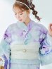 画像19: 【即日発送】ニュアンスフラワーミント牡丹浴衣【浴衣３点セット 浴衣/帯/下駄】OBI-siwa-200-kj-13-OW / HIMO-903-kj-W / HEKO-800-sb-5-WH / YA-1079-kj-7-W / GETA-01-kj-4-MI/  [YMT]
