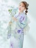 画像5: 【即日発送】ニュアンスフラワーミント牡丹浴衣【浴衣３点セット 浴衣/帯/下駄】OBI-siwa-200-kj-13-OW / HIMO-903-kj-W / HEKO-800-sb-5-WH / YA-1079-kj-7-W / GETA-01-kj-4-MI/  [YMT]