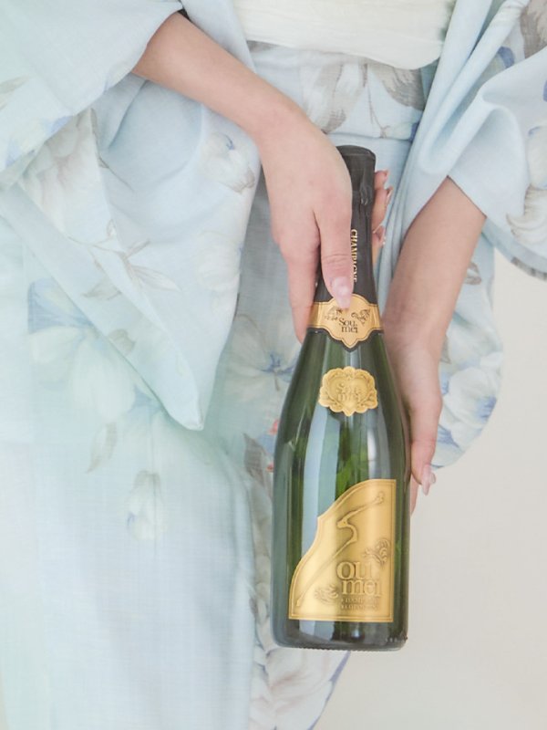 画像15: 【即日発送】クラシカルローズブルー浴衣【浴衣３点セット 浴衣/帯/下駄】[YMT]