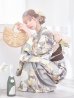 画像12: 【即日発送！】グレージュニュアンスフラワー浴衣【浴衣３点セット 浴衣/帯/下駄】OBI-hira-100-ok-2-BRxBE / HIMO-900-yn-7-MOC / HEKO-800-sb-3-BR / YA-72-kn-MOC / YA-496-kj-W / GETA-01-kj-5-MOC/ [YMT]