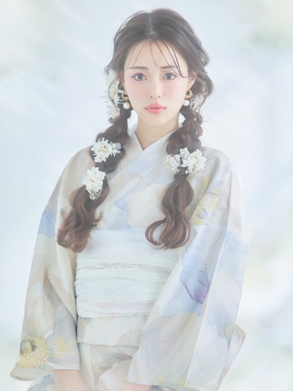 画像12: 【即日発送】アイシーフラワー牡丹浴衣【浴衣３点セット 浴衣/帯/下駄】[YMT]