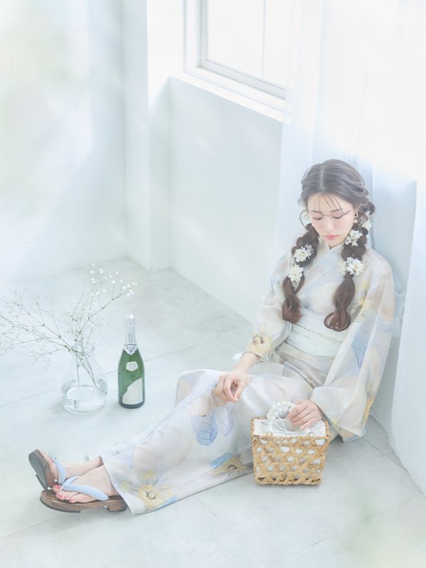 画像14: 【即日発送】アイシーフラワー牡丹浴衣【浴衣３点セット 浴衣/帯/下駄】[YMT]