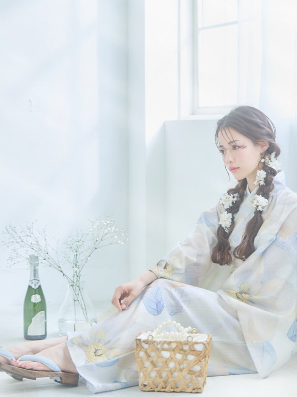 画像11: 【即日発送】アイシーフラワー牡丹浴衣【浴衣３点セット 浴衣/帯/下駄】[YMT]