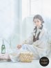 画像2: アイシーフラワー牡丹浴衣 OBI-siwa-200-kj-13-OW / HIMO-900-yn-5-IV / HEKO-800-sb-5-WH / YA-72-kn-W / GETA-01-kj-2-BL / [YMT] (2)