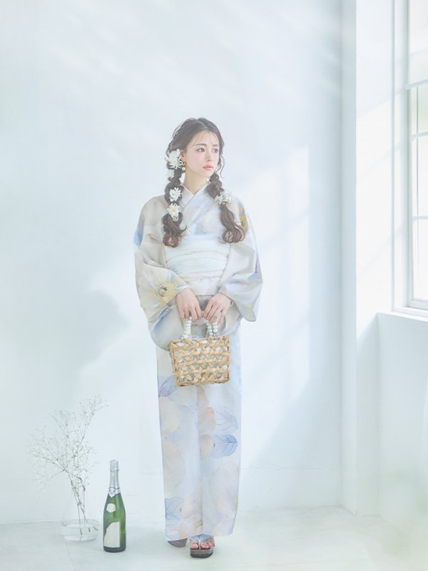 画像5: 【即日発送】アイシーフラワー牡丹浴衣【浴衣３点セット 浴衣/帯/下駄】[YMT]