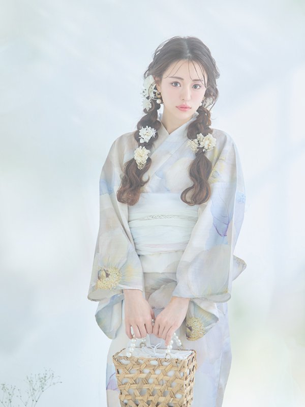 画像6: 【即日発送】アイシーフラワー牡丹浴衣【浴衣３点セット 浴衣/帯/下駄】[YMT]